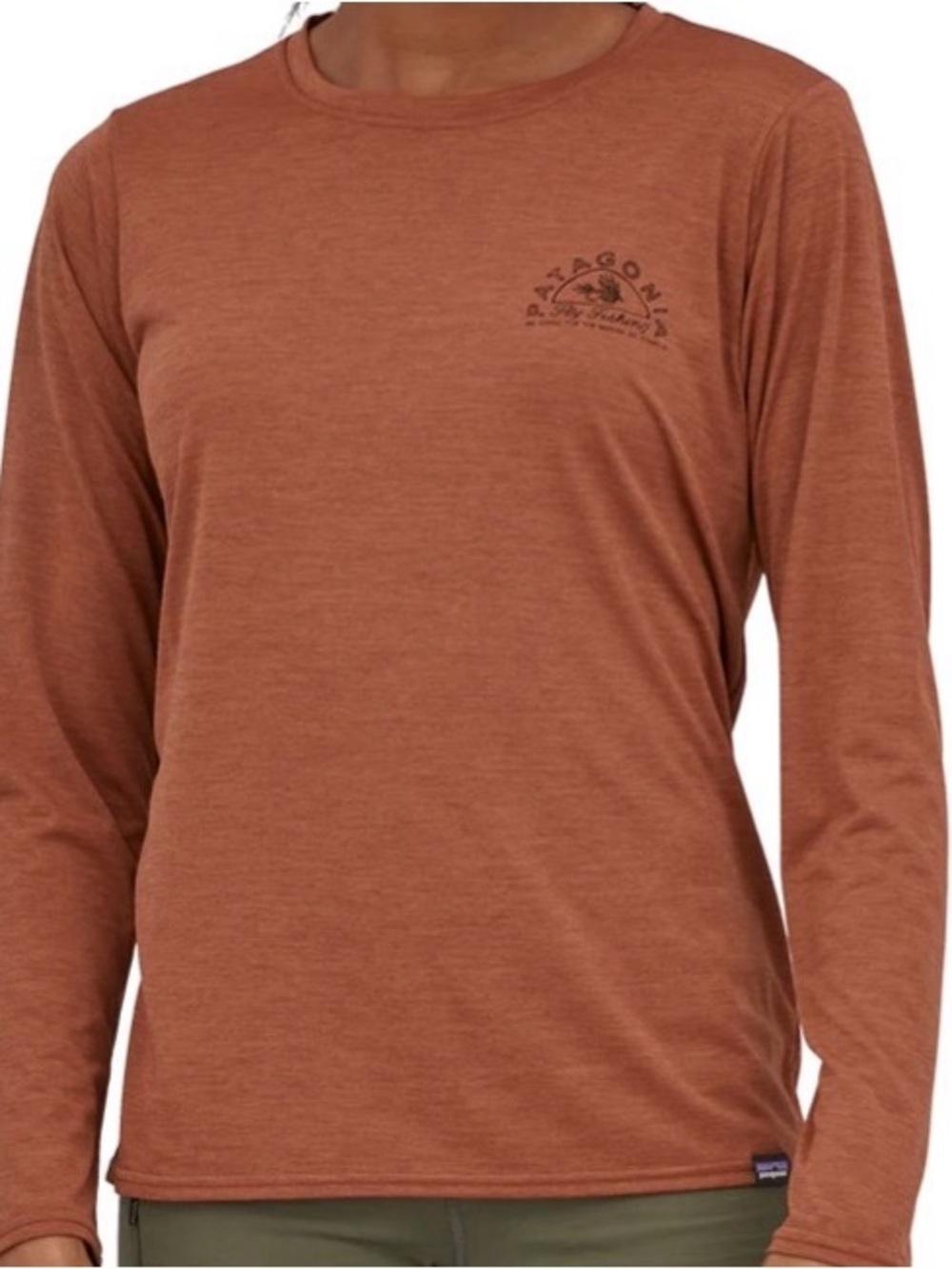 Patagonia Women's Capilene Cool Daily LS Fly Fishing Graphic Shirt